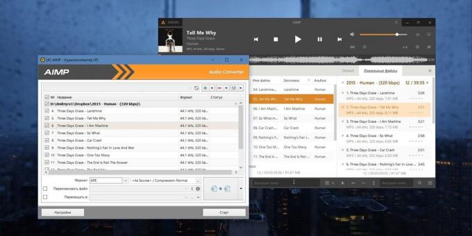 Audio Converter for Windows, MacOS ja Linux: AIMP