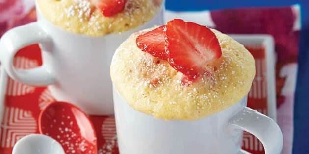 Lemon maasikas cupcake