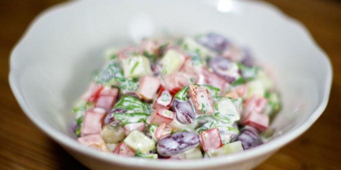 Salat paprika, oad ja kurgid