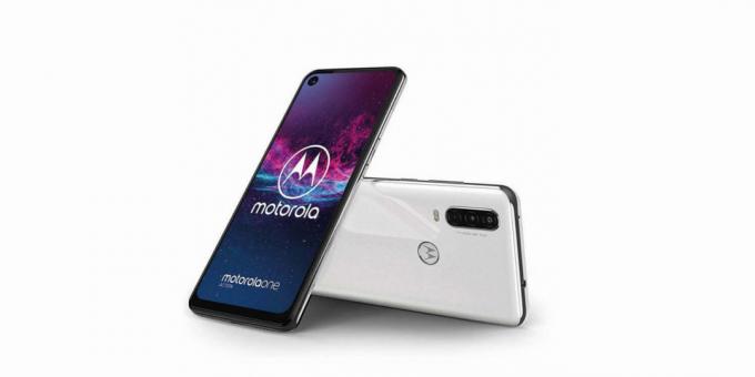 Valge Motorola Üks Action