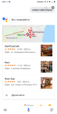 Google Now: Otsi Café