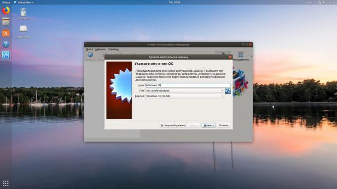 VirtualBox installida Windows-programm Linux