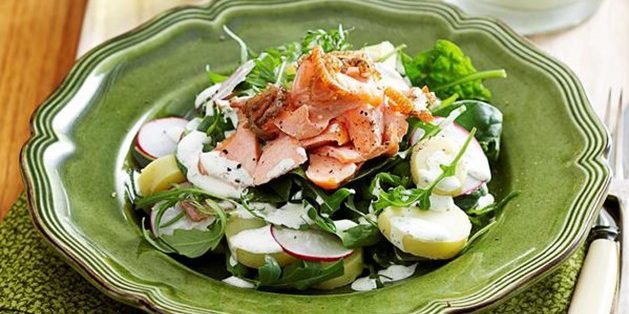 Salatid kala: Kartulisalat forell