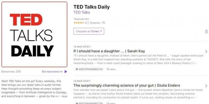 Huvitavad podcaste: TED Talks Daily