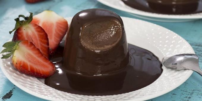 Retsept: Chocolate panna cotta šokolaadi kastmega