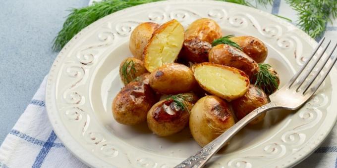 Uued kartulid küüslauguga