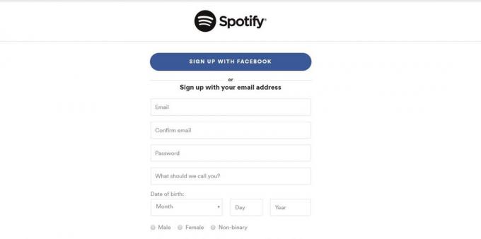 Kuidas registreeruda Spotify kaudu Facebook