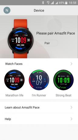 Xiaomi Amazfit Pace: Töö rakendused