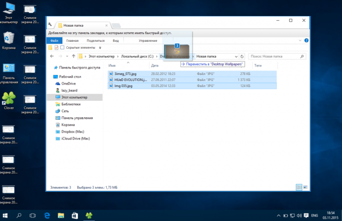 Windows Explorer: teisaldamine ja kopeerimine failid aadressiriba