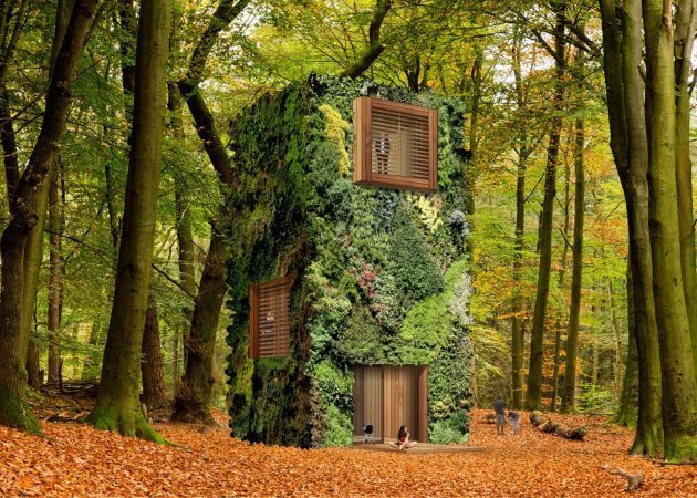 Drevodoma OAS1S - kõige ebatavaline mõiste roheline hoone