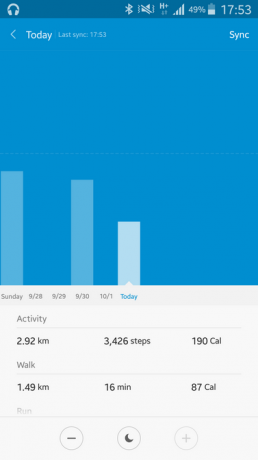 Mi Fit: Statistika Daily Activity