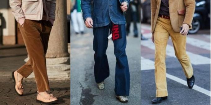 Moodsaim meeste püksid: püksid stiilis 1970
