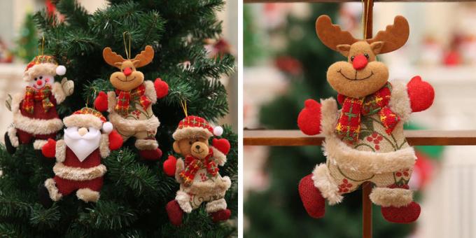 Christmas mänguasjad AliExpress: arvud jõulupuu
