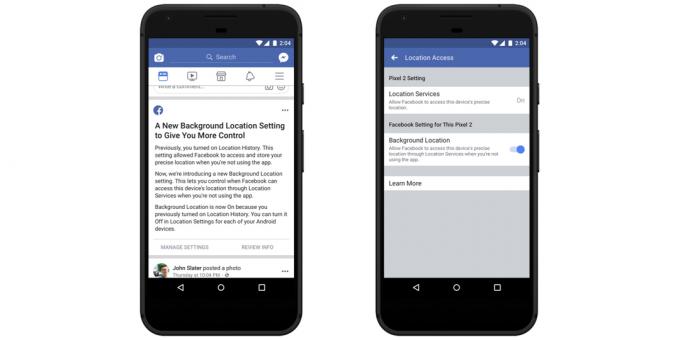 On on Android Facebook saab andmeid geoasukoha, kuid see võib olla puudega