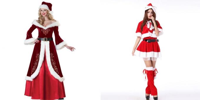 Christmas kostüümid täiskasvanutele: Snow Maiden