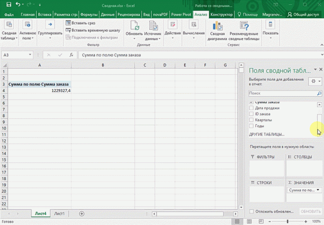 Koondtabel Microsoft Excel