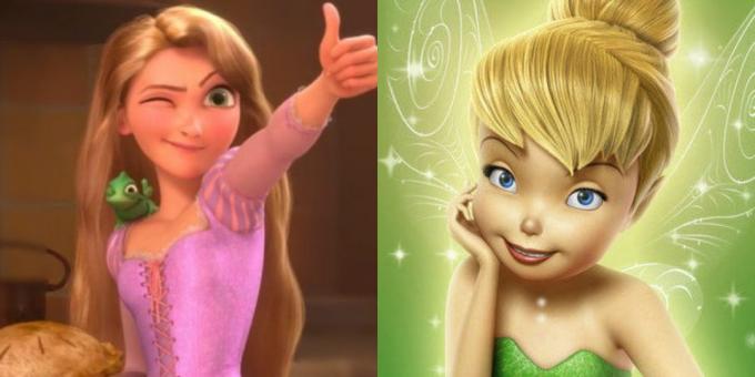 Kuidas teha kindlaks oma tsvetotip kasutades kontrasti: Rapunzel ja Tinkerbell
