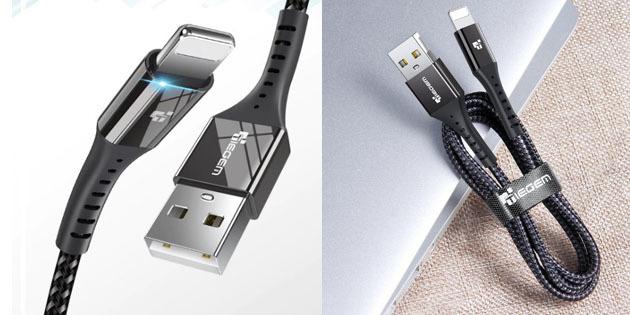 Laadimiskaabel iOS: Tiegem USB