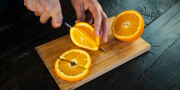 Aprikoosi- ja apelsinimoos: haki apelsinid