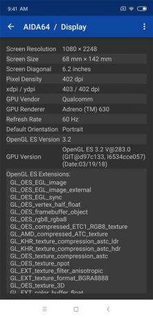 läbivaatamise Xiaomi Mi 8: Kuvaspetsifikaadid