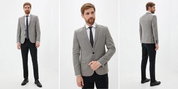 Meeste ülikond kontrastse üla- ja alaosaga