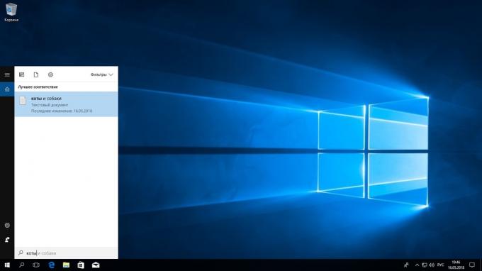 Otsi Windows 10. udune otsing
