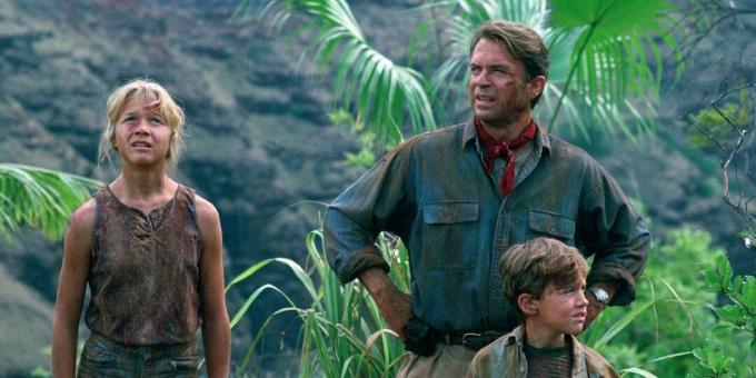 Stseen džunglifilmist "Jurassic Park"