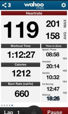 Wahoo Fitness iPhone - saate avaldada treening RunKeeper, Nike +, Strava, Dropbox ja muud teenused