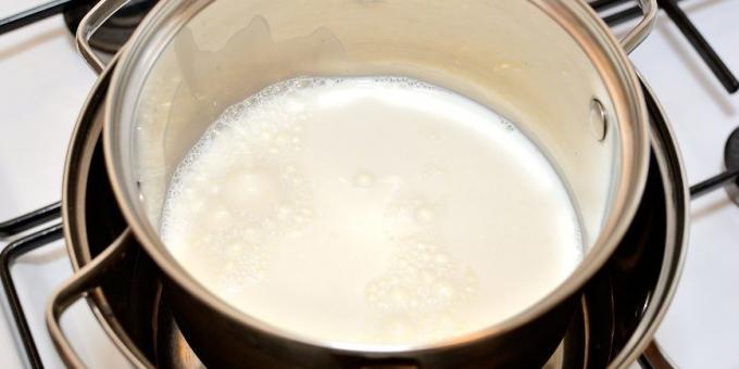 Kuidas kokk omatehtud jogurtit: Kuumuta piim 85 ° C