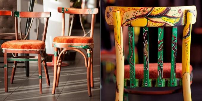 Mööbli restaureerimine ja Avito: Uuendatud toolid