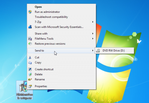 Kuidas muuta Windowsi kontekstimenüü FileMenu Tööriistad