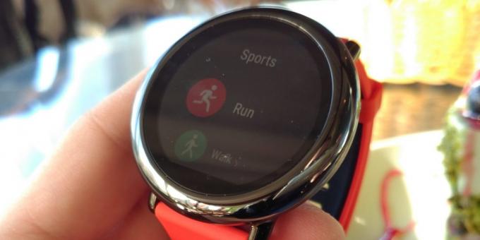 Xiaomi Amazfit Pace: funktsionaalsus