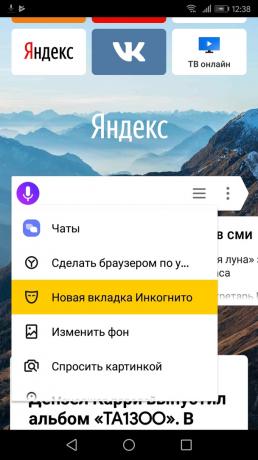 Kuidas lülitada inkognito režiimis "Yandex. brauseri "