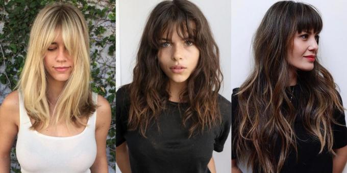 Trendikas naiste juukselõikuse pikad juuksed: pikenevad oa ja sakiline tukk