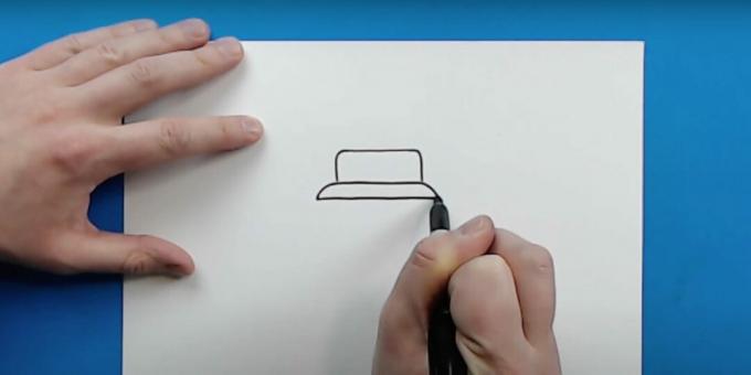 Kuidas paaki joonistada: tõmmake ülaosa