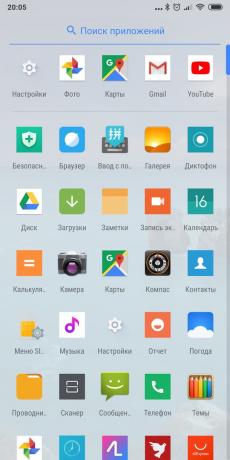 Launcher Android: juurteta Launcher (otsing rakendused)