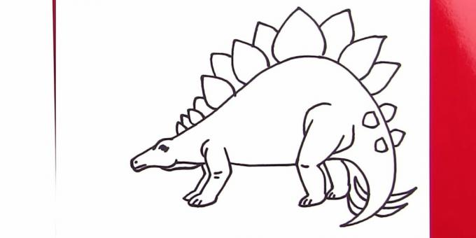 Kuidas Stegosaurust joonistada