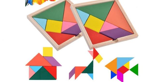 Harivaid mänge lastele 6 aastat: tangram