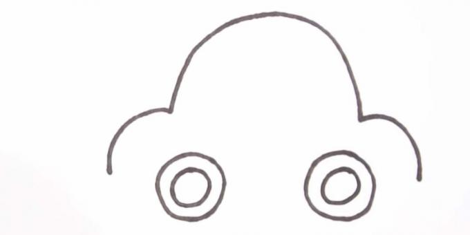 Kuidas autot joonistada: kujutage rattaid