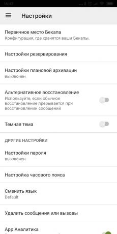 Android-backup rakendus: SMS Backup & Restore