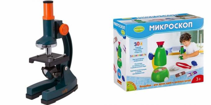 Kingitused poisile 5 aastaks sünnipäevaks: mikroskoop