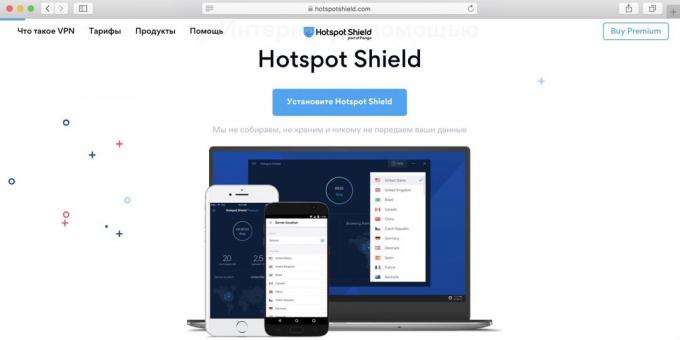 Best Tasuta VPN PC, Androidi ja iPhone'i - Hotspot Shield