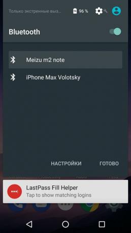 Kuidas jagada internetti telefoni Android ühendamine Nexus 5 kuni Meizu M2 Märkus Bluetooth