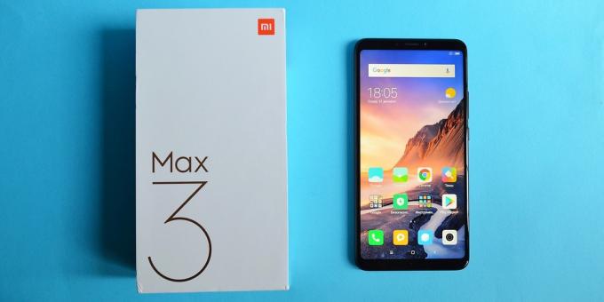 läbivaatamise Xiaomi Mi Max 3: Box