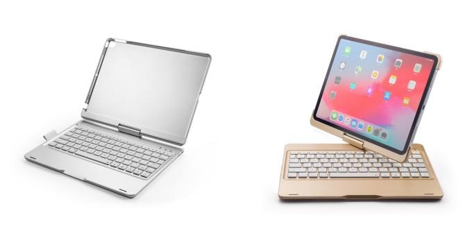 Juhtmevabad klaviatuurid: pööratava kaanega klaviatuur iPadile 