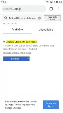 Kuidas lubada tumeda teema Chrome Androidile