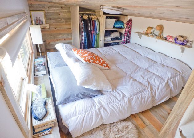 Väike magamistuba disain: valida kardinad
