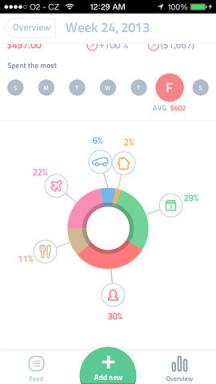 Spendee - ilus raamatupidamise kulud iPhone iOS 7 stiili